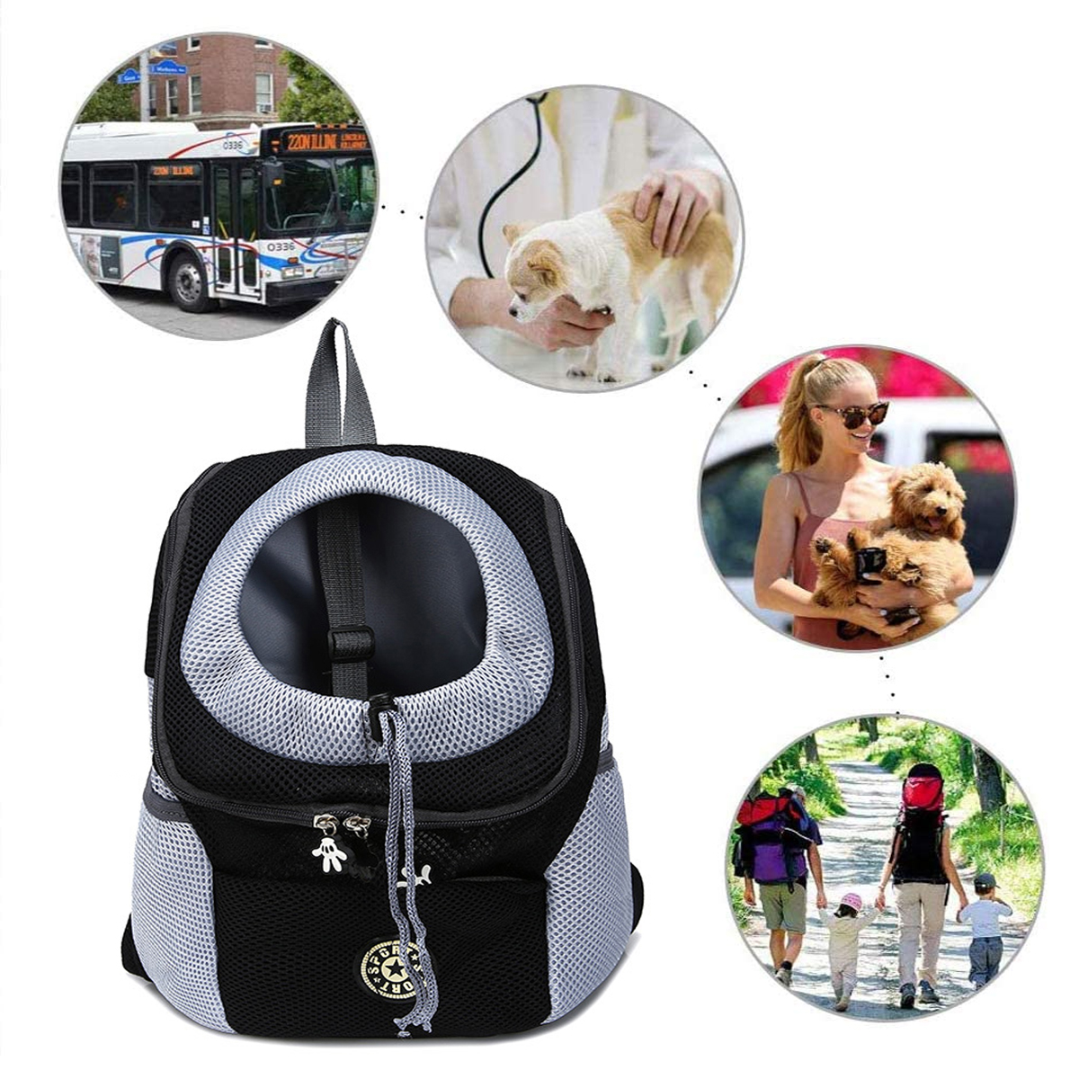 Pet-Dog-Shoulder-Bag-Small-Dog-Travel-Mesh-Backpack-Breathable-Portable-Outbound-Travel-Pet-Bag-1866027-5