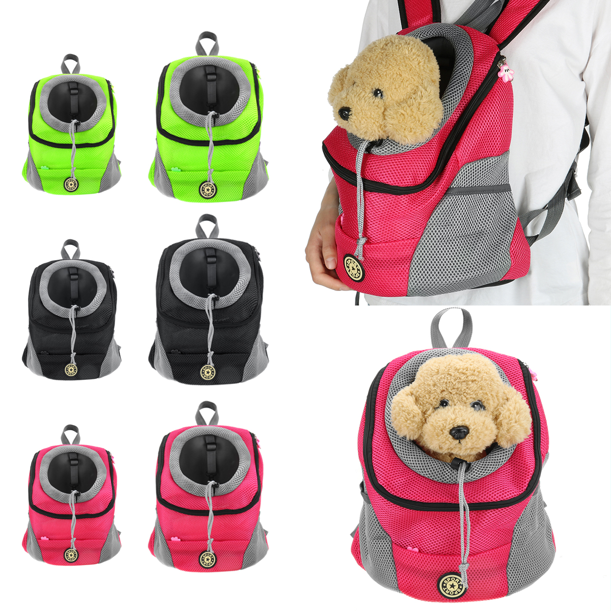 Pet-Dog-Shoulder-Bag-Small-Dog-Travel-Mesh-Backpack-Breathable-Portable-Outbound-Travel-Pet-Bag-1866027-6