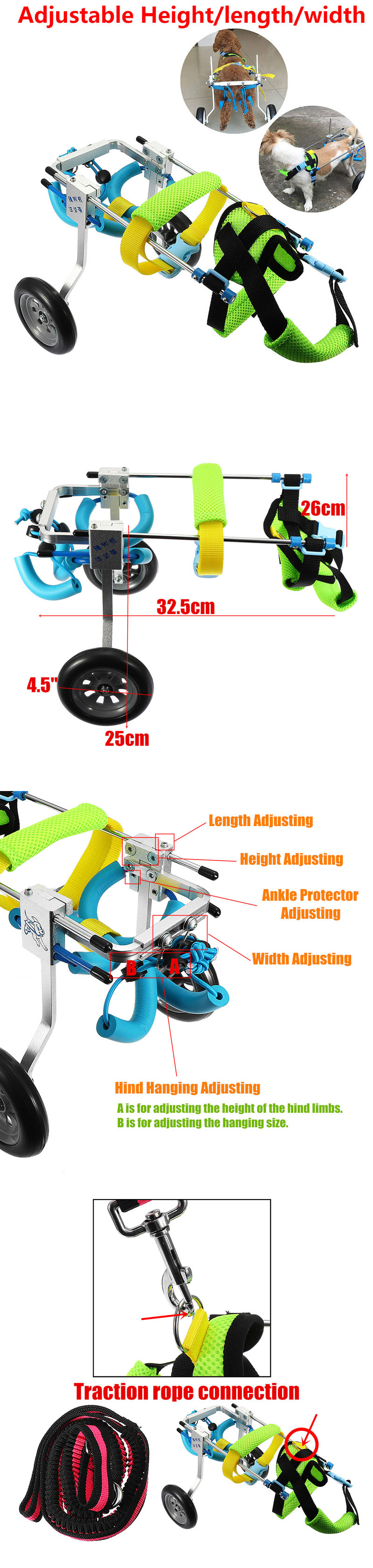 Pet-Dog-Wheelchair-Cart-Hind-Legs-Walk-Pet-Trainer-With-4-Wheels-Puppy-Walk-Traction-Max-Load-5kg-1571464-1