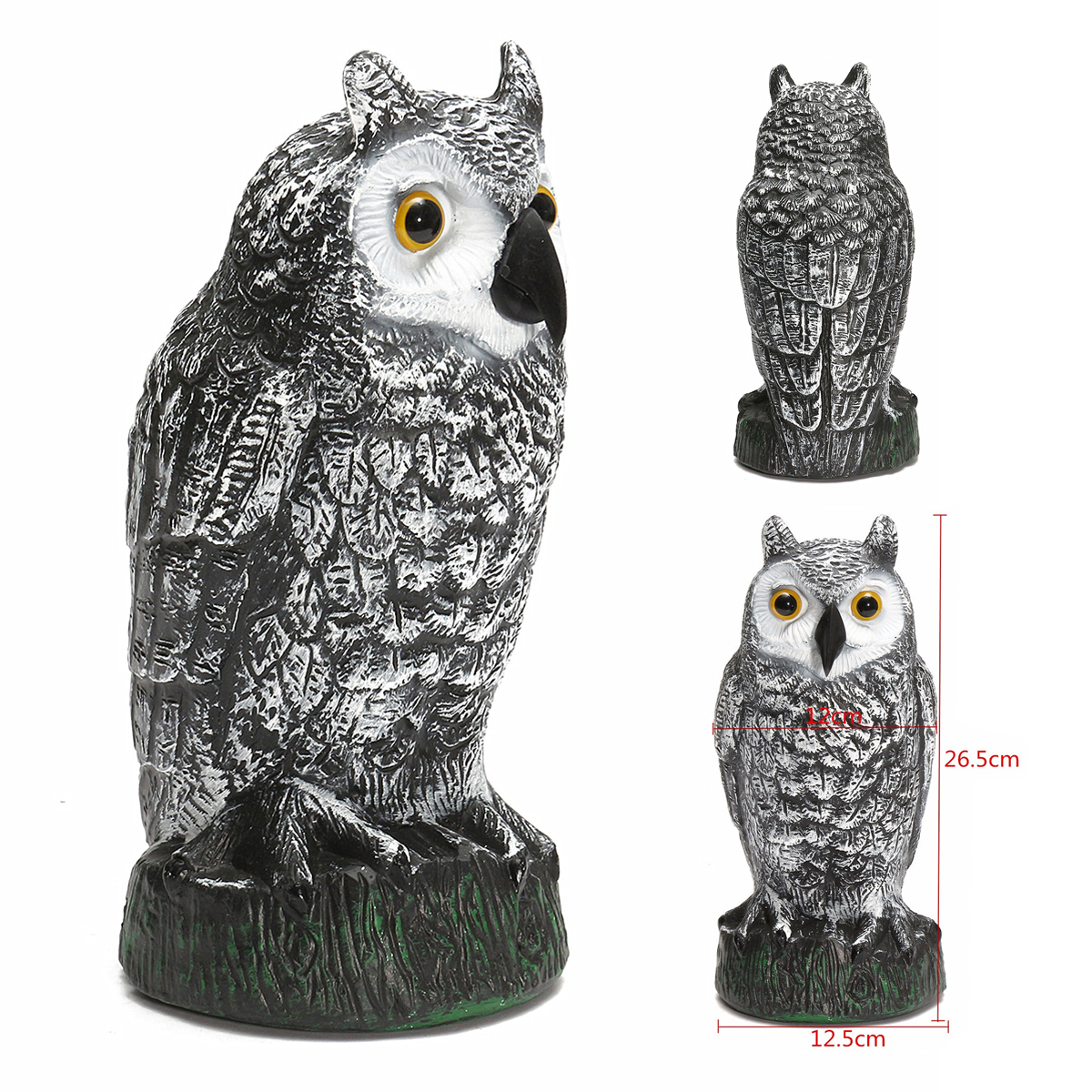 Plastic-Standing-Fake-Owl-Hunting-Decoy-Deterrent-Scarer-Repeller-Garden-Decor-1243366-1