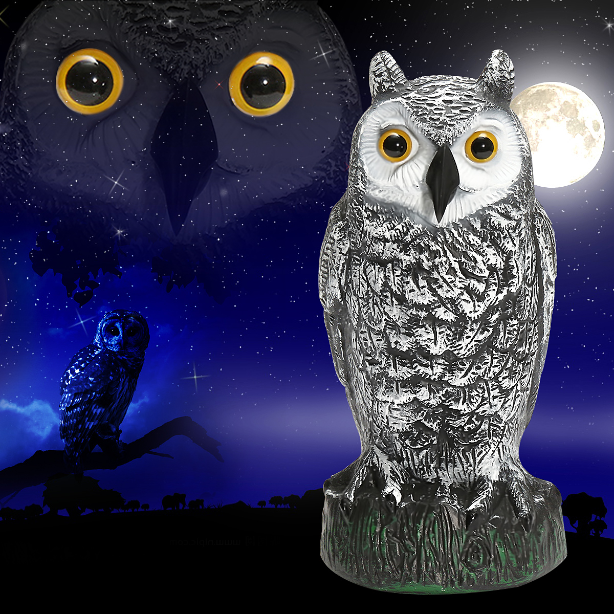 Plastic-Standing-Fake-Owl-Hunting-Decoy-Deterrent-Scarer-Repeller-Garden-Decor-1243366-7