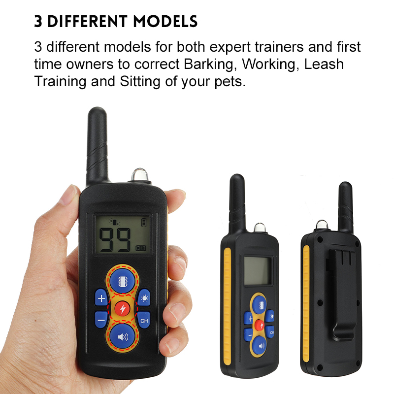 Remote-Dog-Trainer-Dog-Collar-Three-Modes-Adjustable-Vibration-Waterproof-Dog-Leash-Pet-Supplies-1865791-3
