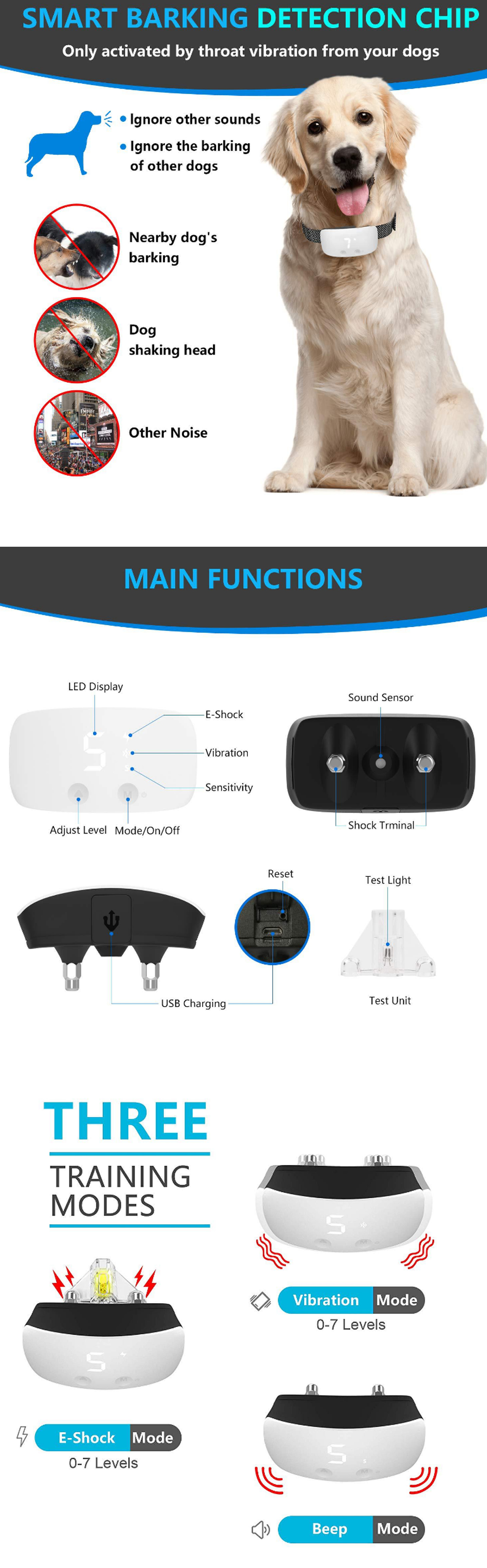 ZANLURE-Touch-Screen-USB-Rechargeable-Anti-Bark-Dog-Training-Device-Stop-Barking-Dog-Collar-Pet-Trai-1675403-1