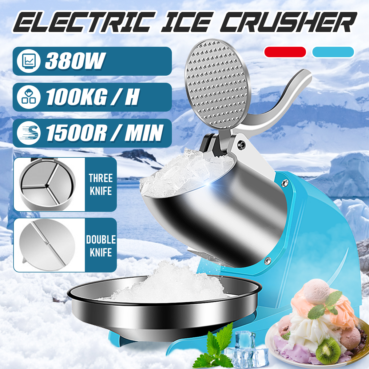 380W-1500RPM-Electric-Ice-Crusher-Shaver-Commercial-Machine-Snow-Maker-100kgh-1823405-2