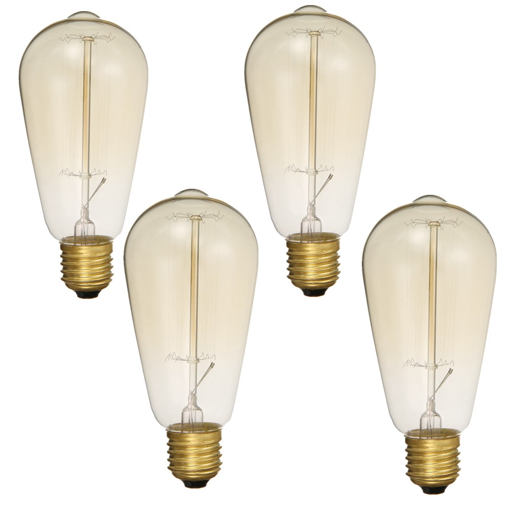 4PCS-Kingso-AC110V-E27-60W-ST64-A19-Edison-Vintage-Incandescent-Light-Bulb-for-Indoor-Home-1636094-1