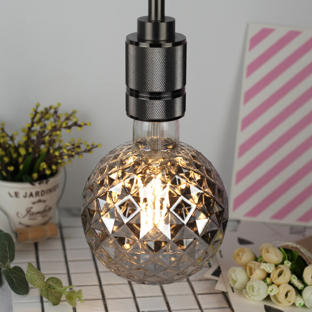 Lighting-Designer-AC220V-E27-2700K-4W-G125-LED-Incandescent-Light-Bulb-Smoky-Gray-Pineapple-Pattern--1772444-3