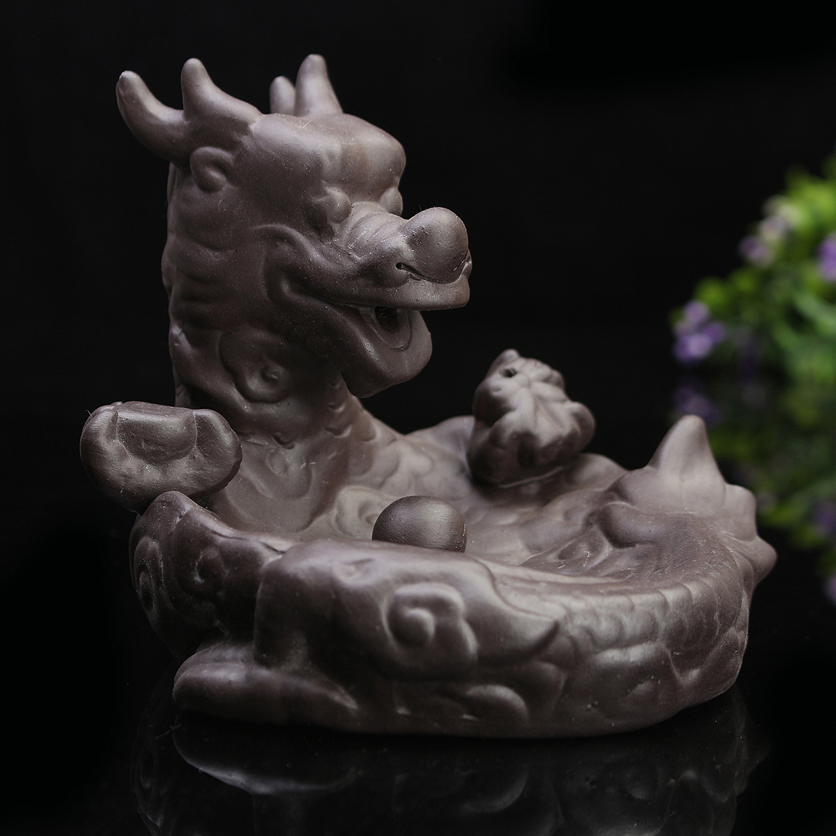 Dragon-Fish-Backflow-Tower-Burner-Holder-Ceramic-With-10Pcs-Cone-Incense-Decor-1304897-2
