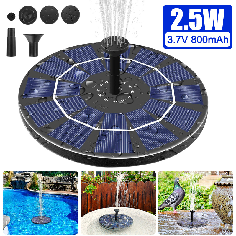 6V-25W-Solar-Fountain-Pump-800mAh-Battery-Backup-Bird-Bath-Garden-Pond-Pool-1752187-1