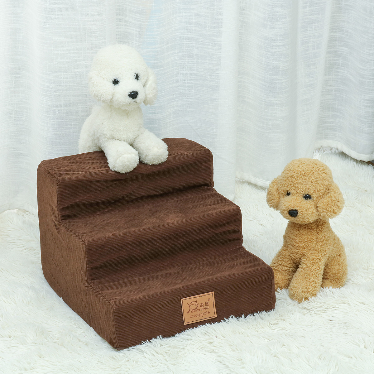 Three-tier-Pet-Ladder-1639CM-Sponge-Steps-for-Little-Dog-BlackBrown-1760173-5