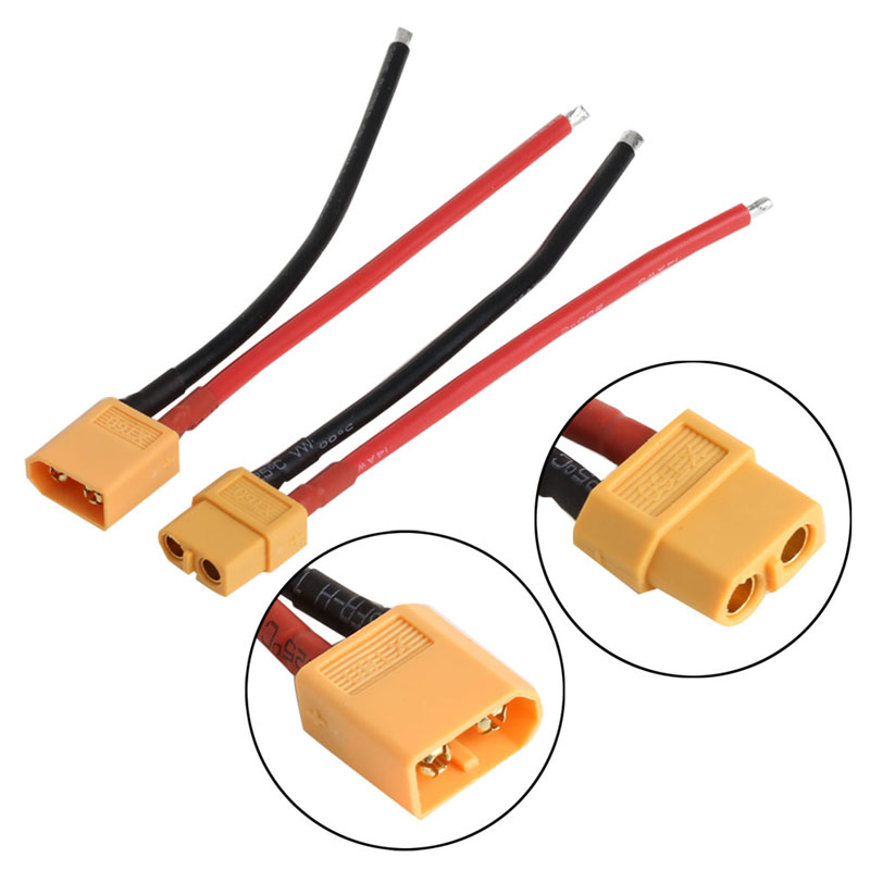 1-Pair-XT60-Battery-Male-And-Female-Connector-Bullet-Plug-with-Silicon-14-AWG-Wire-And-Cable-for-RC--1886445-1