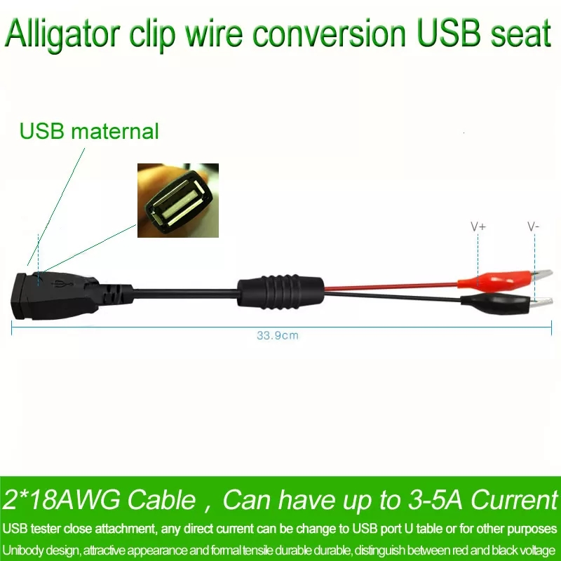 2-Pairs-DANIU-USB--Clips-Crocodile-Wire-MaleFemale-to-USB-Tester-Detector-DC-Voltage-Meter-Ammeter-C-1566861-1