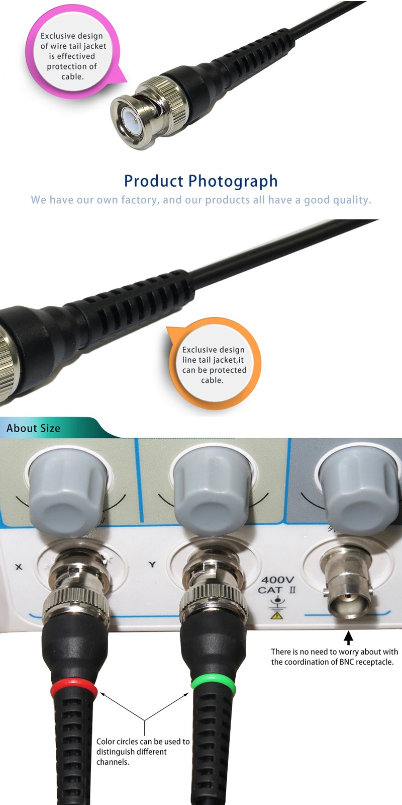 2Pcs-DANIU-P1013-BNC-Q9-Male-Plug-To-BNC-Q9-Male-Plug-Oscilloscope-Test-Probe-Cable-Lead-100CM-1567120-2