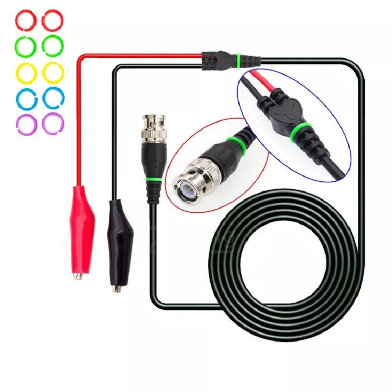 3PcsY101X-11M-BNC-To-Crocodile-Clamping-Line-Crocodile-Clip-Oscilloscope-Probe-1577357-1