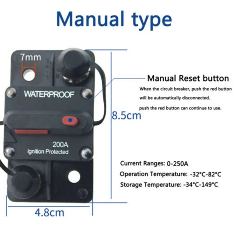 DC-12-48V-200A-250A-300A-AMP-Protection-Circuit-Breaker-Fuse-Reset-DC-Car-Boat-Auto-Waterproof-Insur-1864053-7