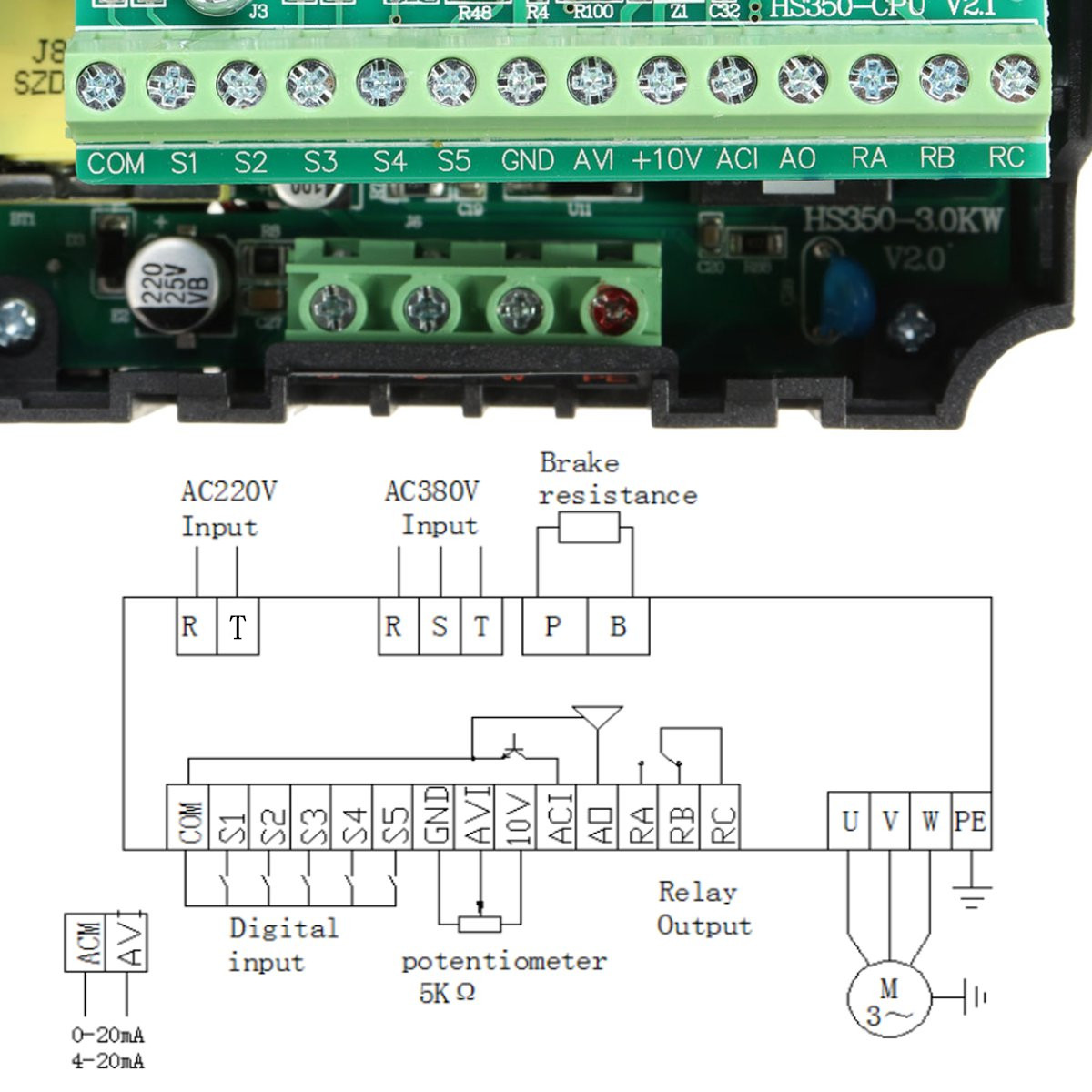 22KW-220V-95A-1HP-To-3-Phase-Variable-Frequency-Inverter-Motor-Drive-VSD-VFD-1392464-9