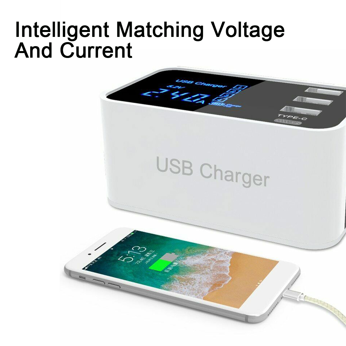 3USB-Port-USB-Charger-Type-C-LCD-Display-Charger-100-240V-Charging-Station-1590747-11