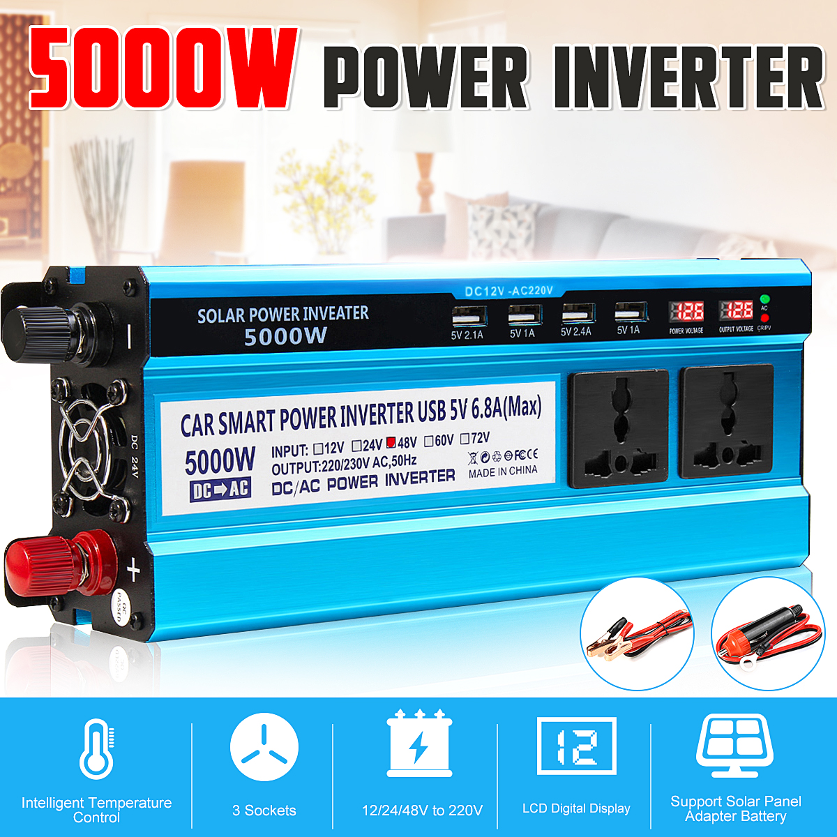 5000W-LCD-Solor-Power-Inverter-DC-12V24V48V-To-AC-220V-Converter-3-Sockets-4-USB-Ports-1482128-3