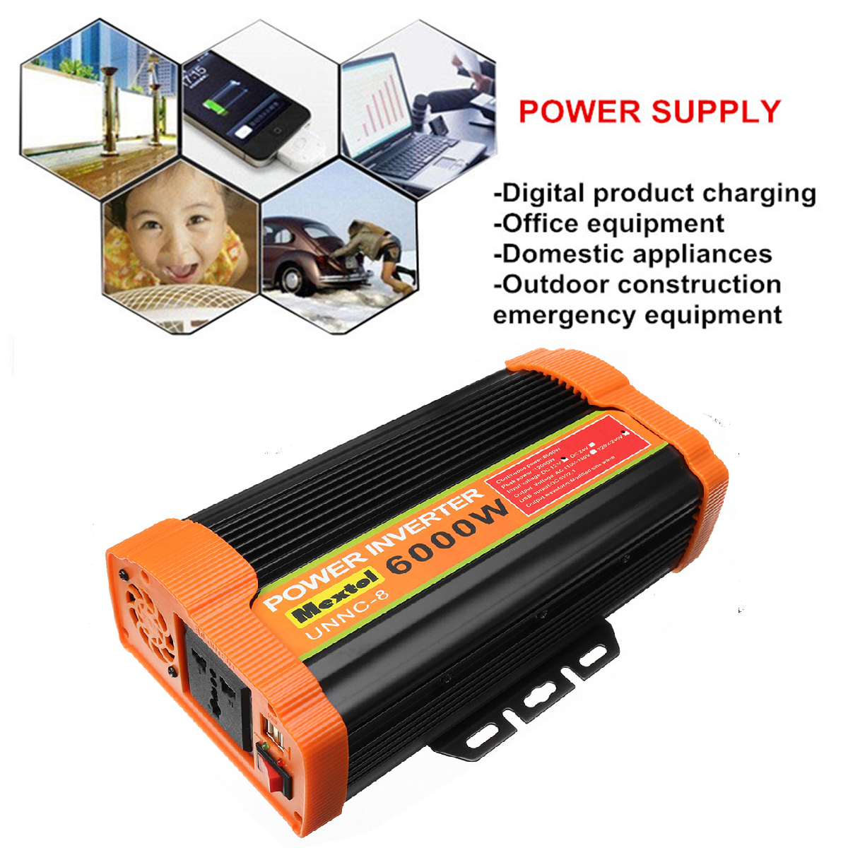 UNNC-8-6000W-Solar-Power-Inverter-12V-DC-To-220V-AC-Car-Modified-Sine-Wave-Converter-1269543-6