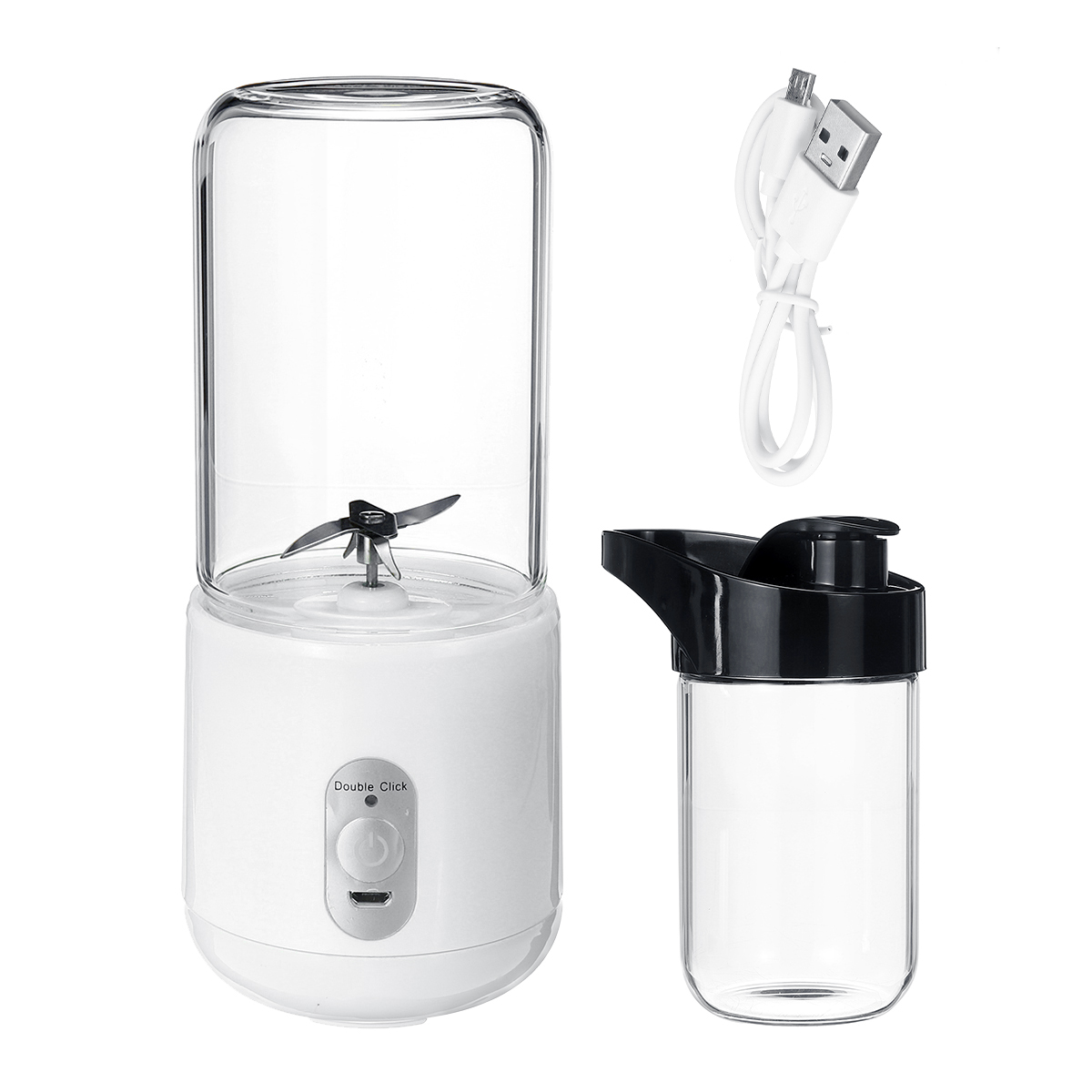 Bakeey-260ml-USB-Rechargeable-Portable-Electric-Juice-Cup-Juice-Blender-Fruit-Mixer-Six-Blade-Mixing-1554527-9