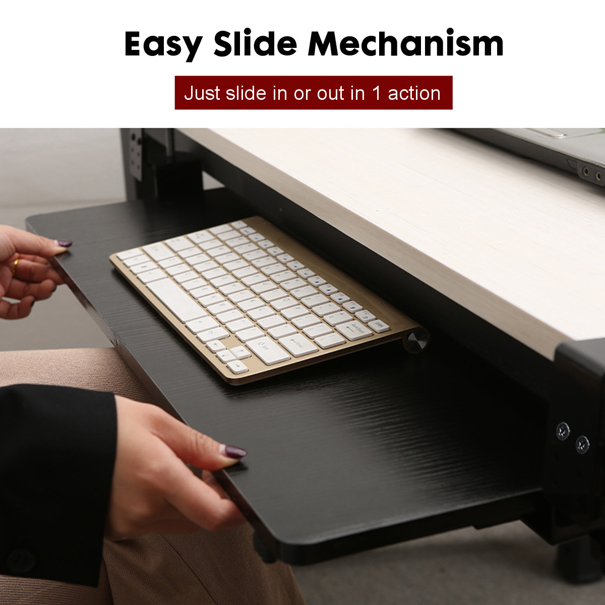 Large-Sliding-Keyboard-Tray-Under-Desk-Clamp-On-Drawer-Shelf-Slides-Platform-1970247-1