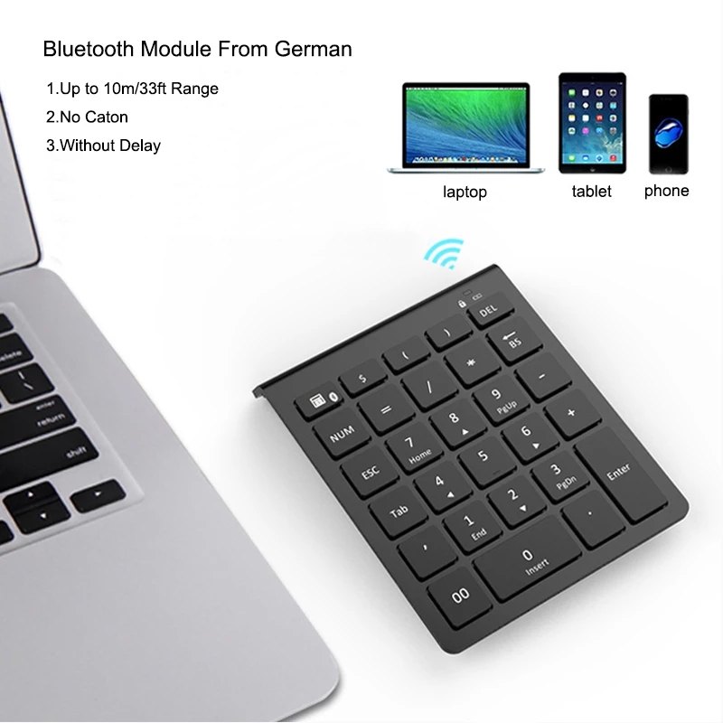 Bakeey-28-Keys-Bluetooth-Wireless-Numeric-Keypad-Mini-Numpad-with-More-Function-Keys-Digital-Keyboar-1818486-4