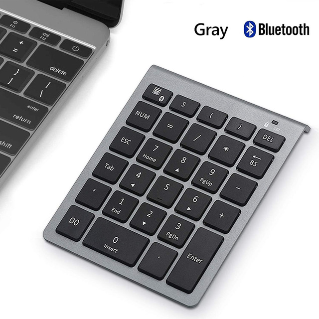 Bakeey-28-Keys-Bluetooth-Wireless-Numeric-Keypad-Mini-Numpad-with-More-Function-Keys-Digital-Keyboar-1818486-9
