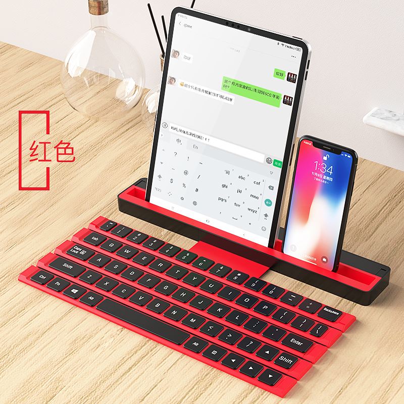 Bakeey-R4-Universal-Roll-Fold-Dual-Mode-Wireless-Bluetooth-Keyboard-Rechargeable-With-Stand-For-Tabl-1761050-11