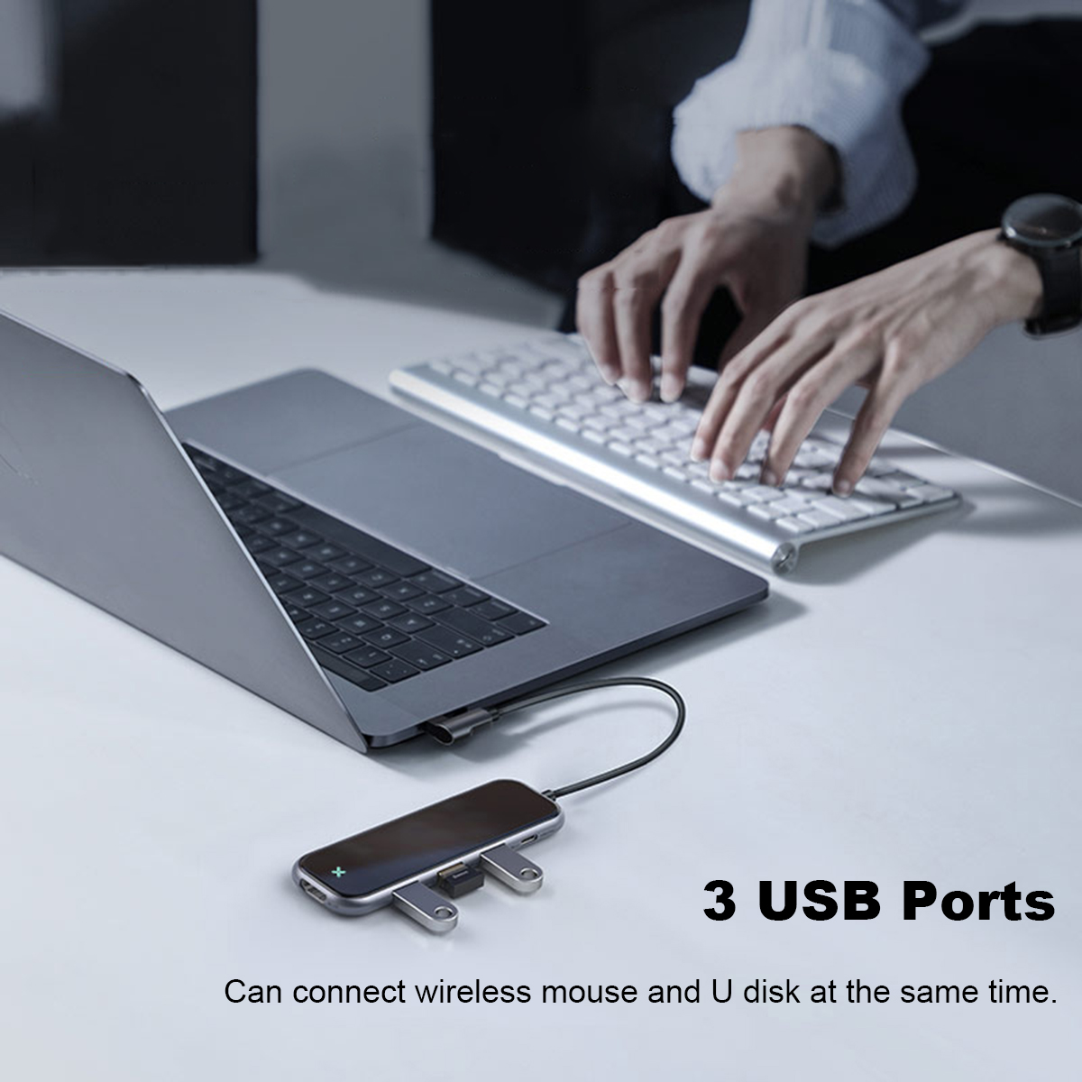 Baseus-USB-C-Type-C-Hub-Adapter-With-3--USB-30-PortsType-C-PD-Charging-Port4K-HD-Display-Interface-1561498-2