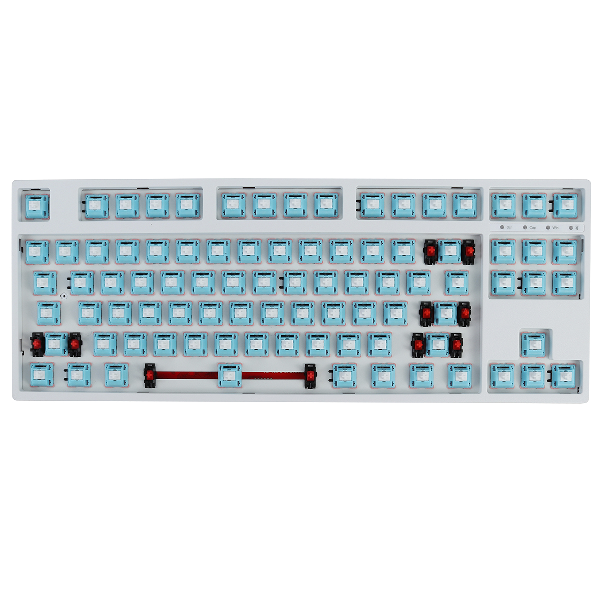 FEKER-87-Keys-Customized-Keyboard-Kit-Hotswappable-24G-bluetooth-RGB-Backlight-Frosted-ABS-Case-DIY--1876697-11