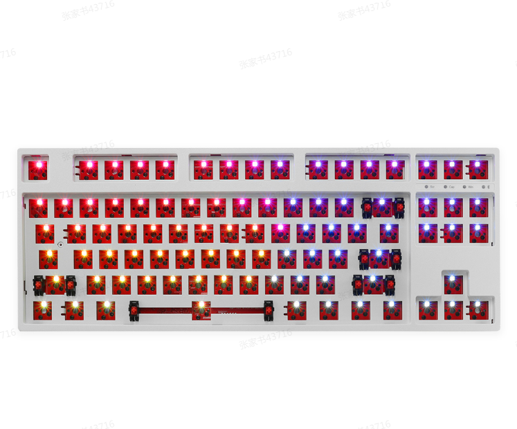 FEKER-87-Keys-Customized-Keyboard-Kit-Hotswappable-24G-bluetooth-RGB-Backlight-Frosted-ABS-Case-DIY--1876697-8