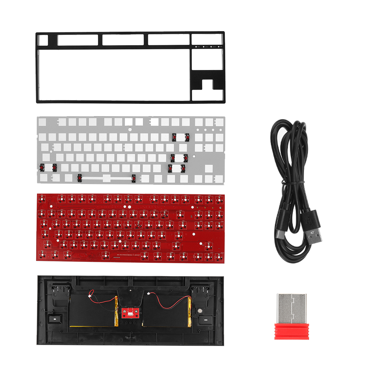 FEKER-F87T-87-Keys-Customized-Keyboard-Kit-24G-bluetooth-RGB-Backlit-Frosted-ABS-Case-DIY-Mechanical-1876696-16