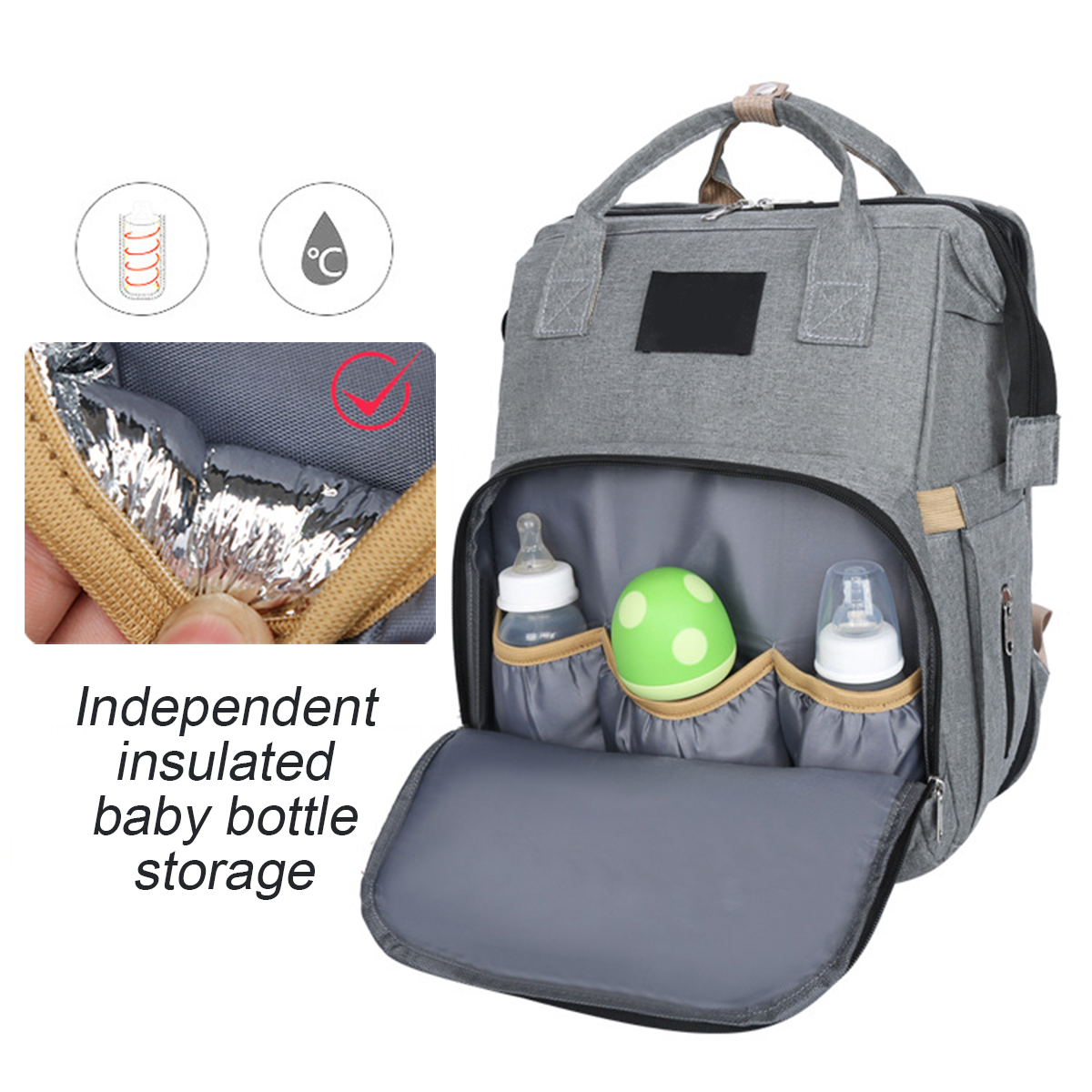 2-in-1-Diaper-Bag-with-Changing-Station-Mom-Backpack-Multifunctional-Baby-Bed-Crib-Handbag-Stroller--1915792-3