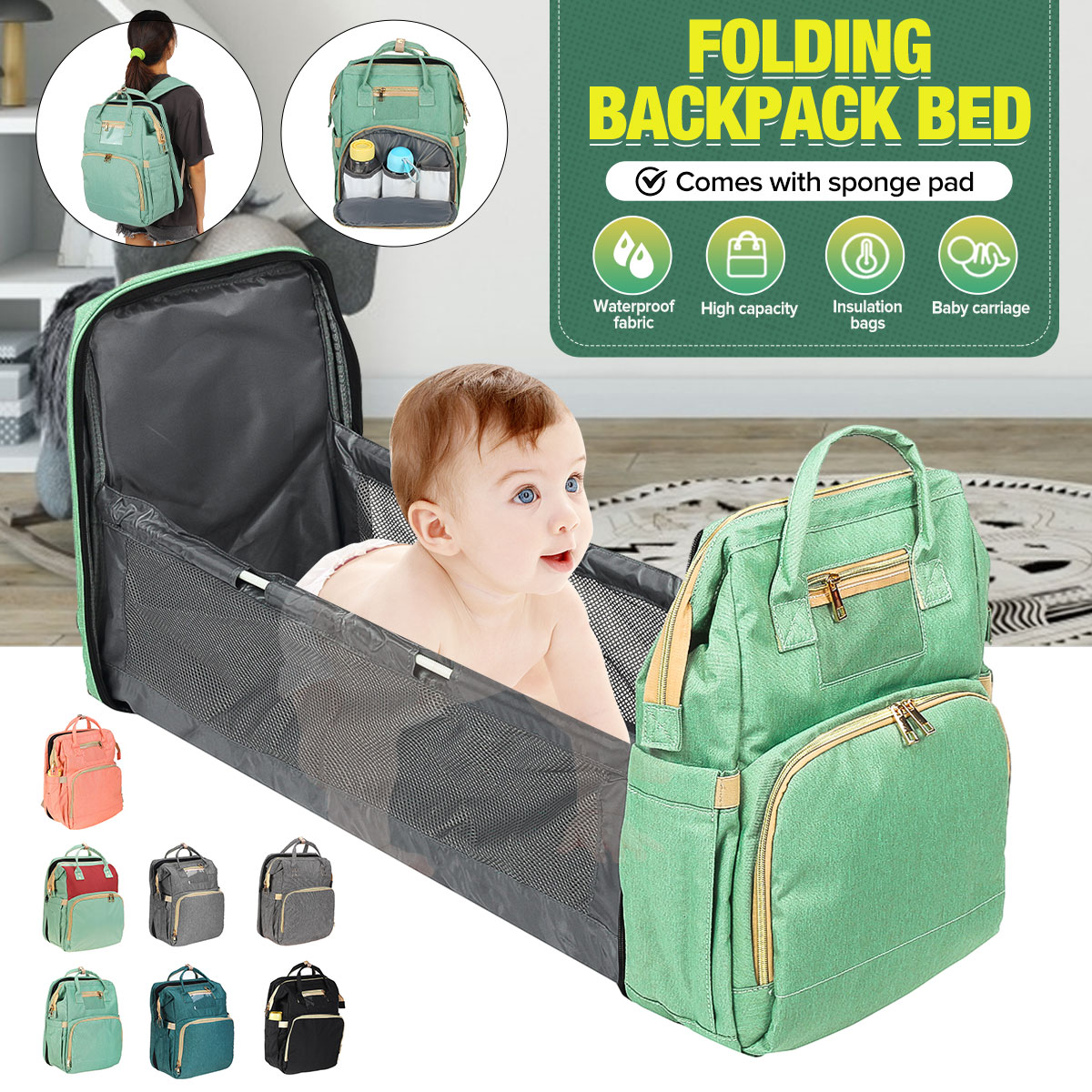 3-IN-1-Baby-Diaper-Bag-With-Baby-Bed-Crib-Foldable-Mummy-Backpack-Stroller-Hand-1960753-1