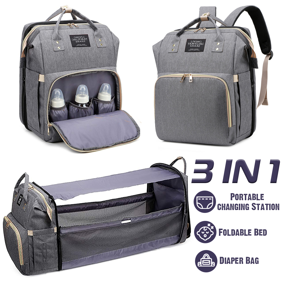 3-IN-1-Diaper-Bag-Backpack-Large-Capacity-Waterproof-Baby-Bag-Large-Multi-Pocket-Portable-Baby-Bag-1926368-2