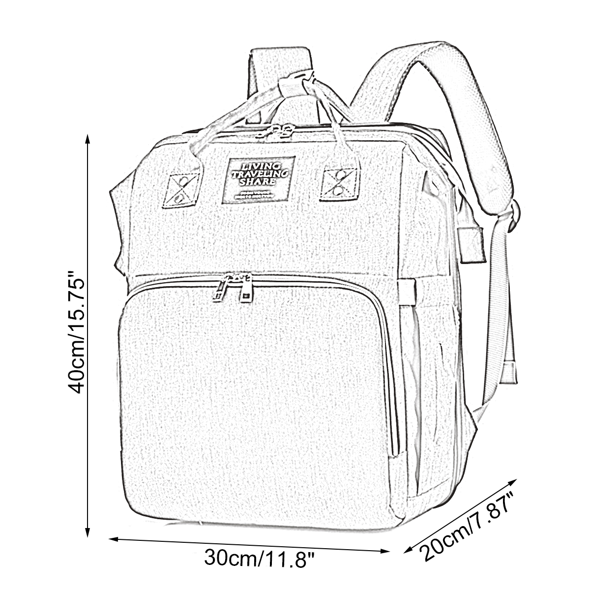 3-IN-1-Diaper-Bag-Backpack-Large-Capacity-Waterproof-Baby-Bag-Large-Multi-Pocket-Portable-Baby-Bag-1926368-8