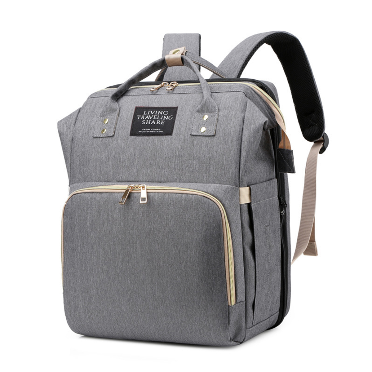 3-IN-1-Diaper-Bag-Backpack-Large-Capacity-Waterproof-Baby-Bag-Large-Multi-Pocket-Portable-Baby-Bag-1926368-9