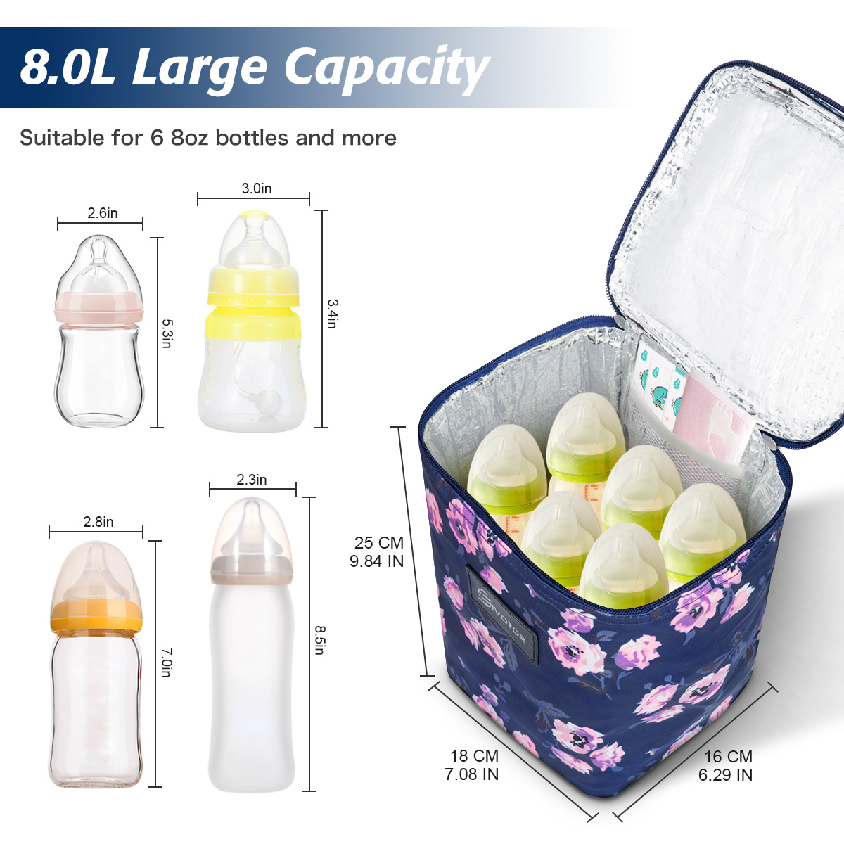 8L-Waterproof-Mommy-Bag-Three-layer-Mommy-Bag-Rose-Lunch-Insulation-Package-Portable-Baby-Food-Bag-1941697-5