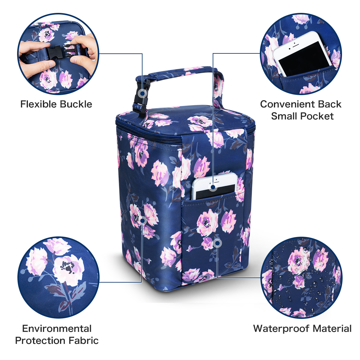 8L-Waterproof-Mommy-Bag-Three-layer-Mommy-Bag-Rose-Lunch-Insulation-Package-Portable-Baby-Food-Bag-1941697-8