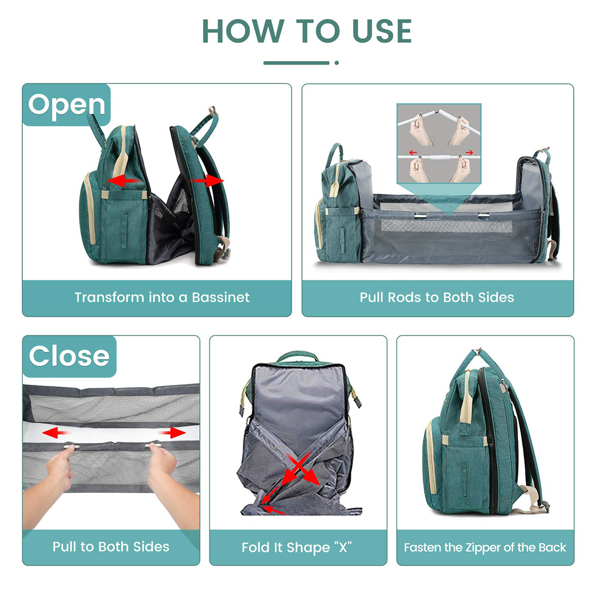 Multifunctional-Folding-Diaper-Bag-Waterproof-Baby-Sleep-Infant-Bed-Changing-Station-Outdoor-Travel--1810331-4