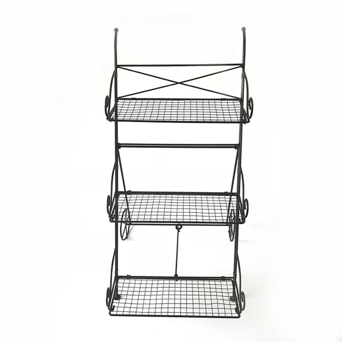 3-Tier-Garden-Cart-Metal-Shelf-Stand-Plant-Flower-Rack-Storage-Indoor-Outdoor-1692062-5