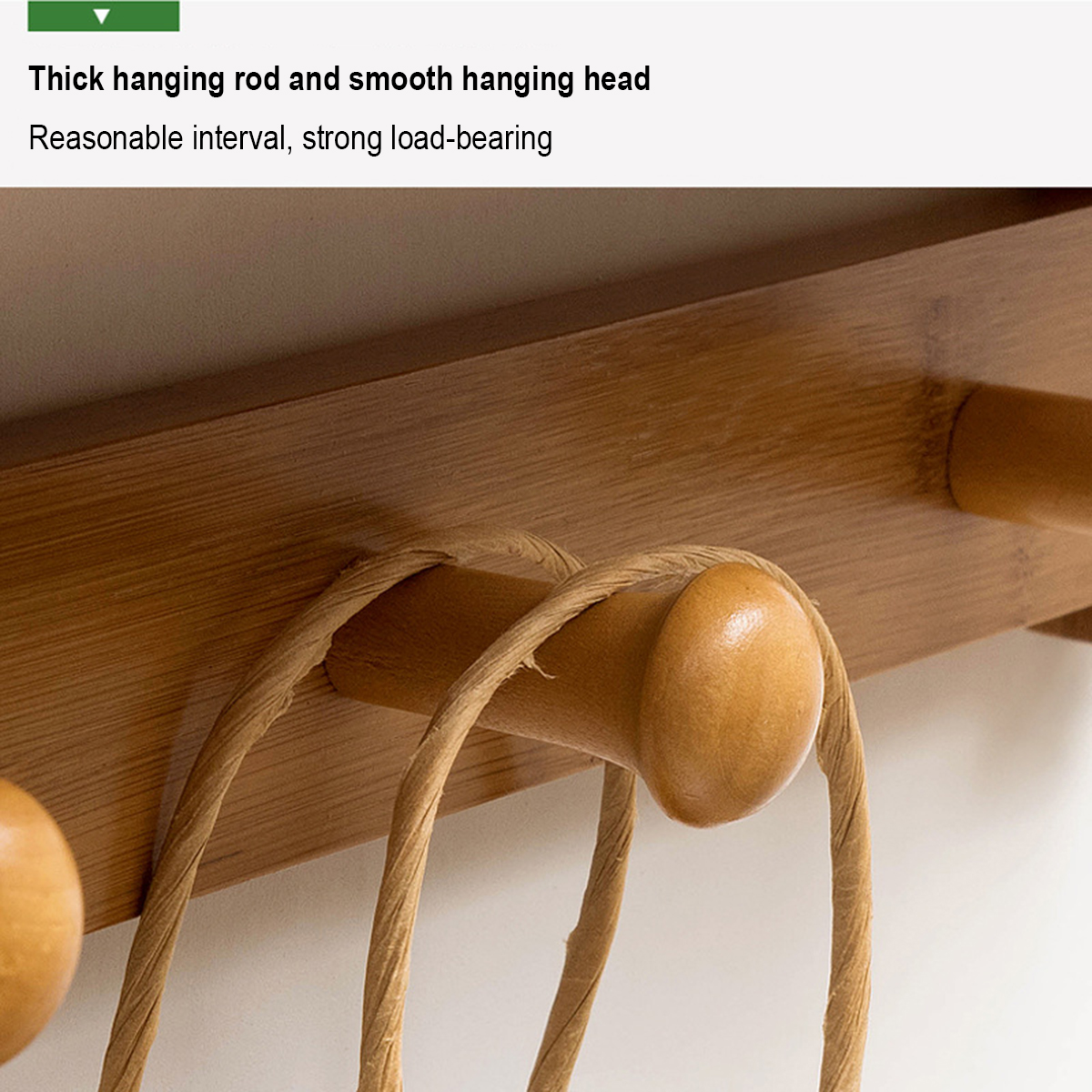 3456-Hook-Rack-Wall-Mount-Hanger-Key-Coat-Hat-Holder-Wooden-Bamboo-Organiser-1640381-8