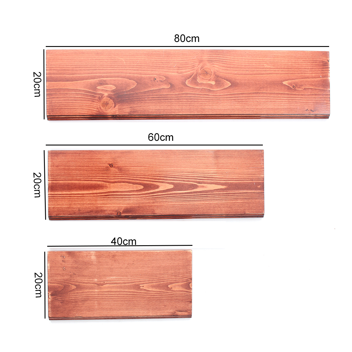 3Pcs-406080cm-Wooden-Board-Shelves-Wall-Mount-Floating-Shelf-Display-Bracket-Waterproof-Decor-1390599-4