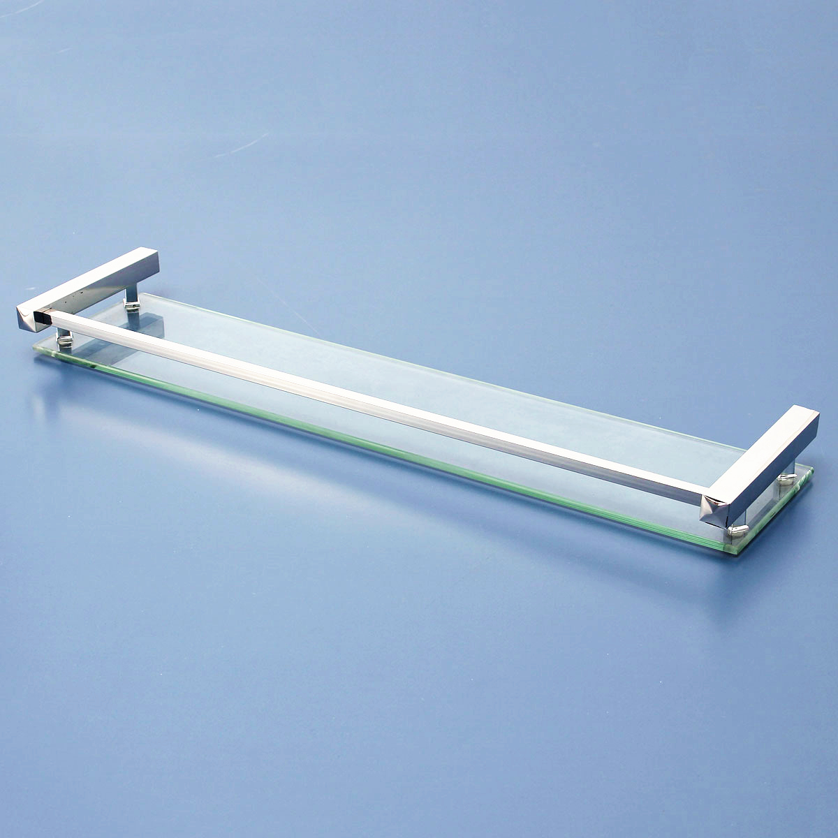 405060CM-Modern-Bathroom-Glass-Shower-Caddy-Storage-Shelf-Wall-Mounted-Brass-Base--Glass-Tier-1379762-5