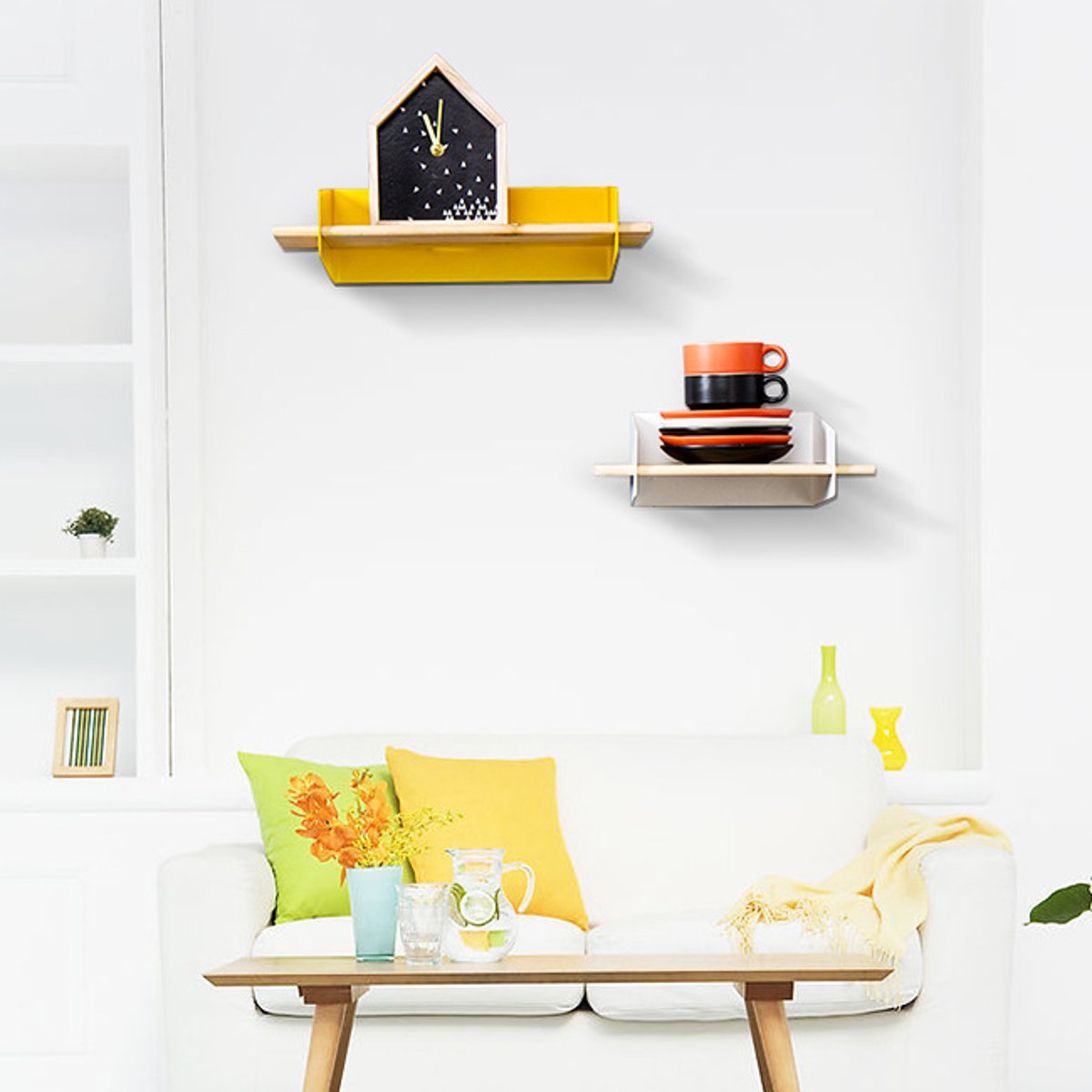 5-Color-20CM-Floating-Wall-Mounted-Shelf-Hanging-Holder-Storage-Iron-Wood-Display-Bookshelf-Bracket-1384376-7