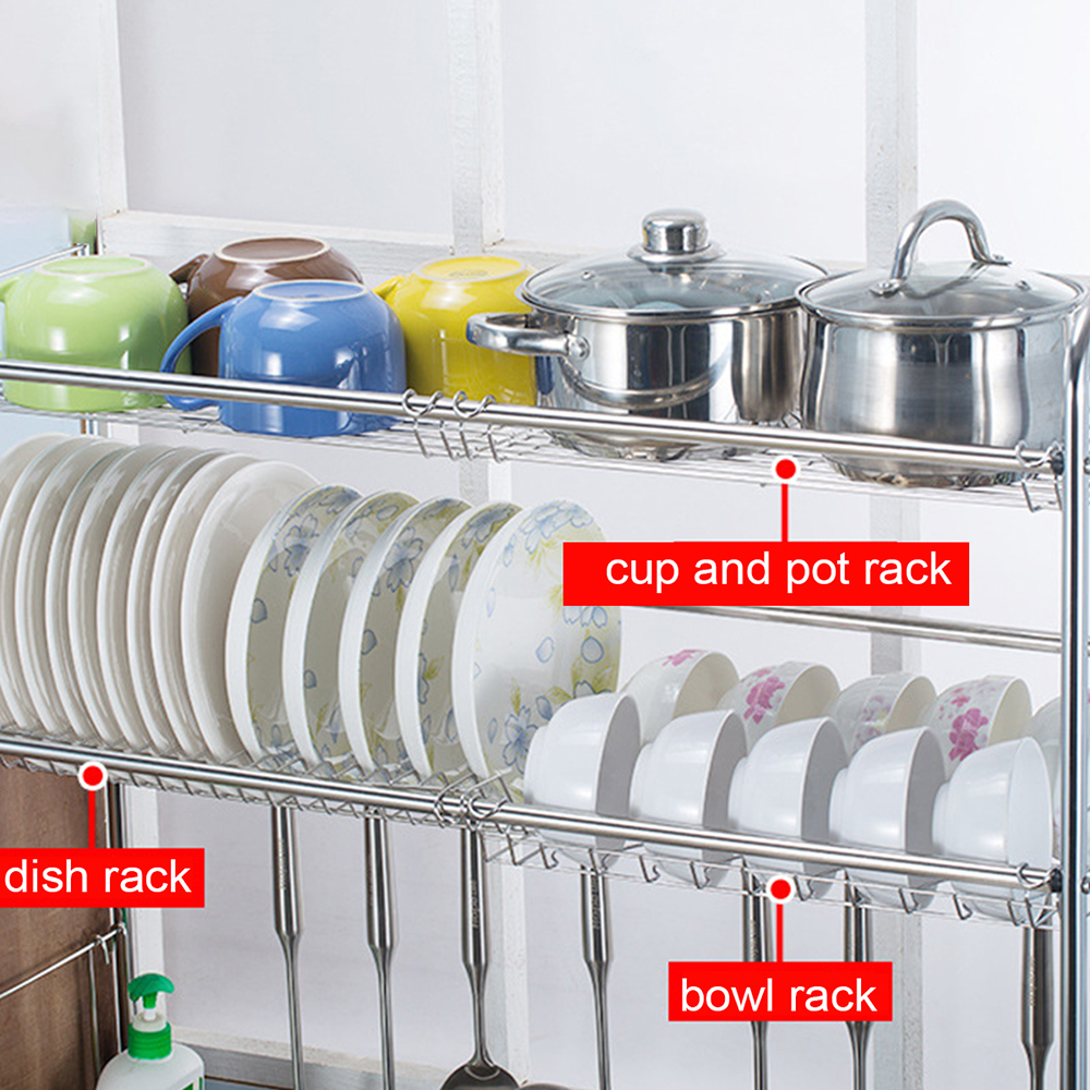 64748494cm-Stainless-Steel-Rack-Shelf-Double-Layers-Storage-for-Kitchen-Dishes-Arrangement-1669533-7