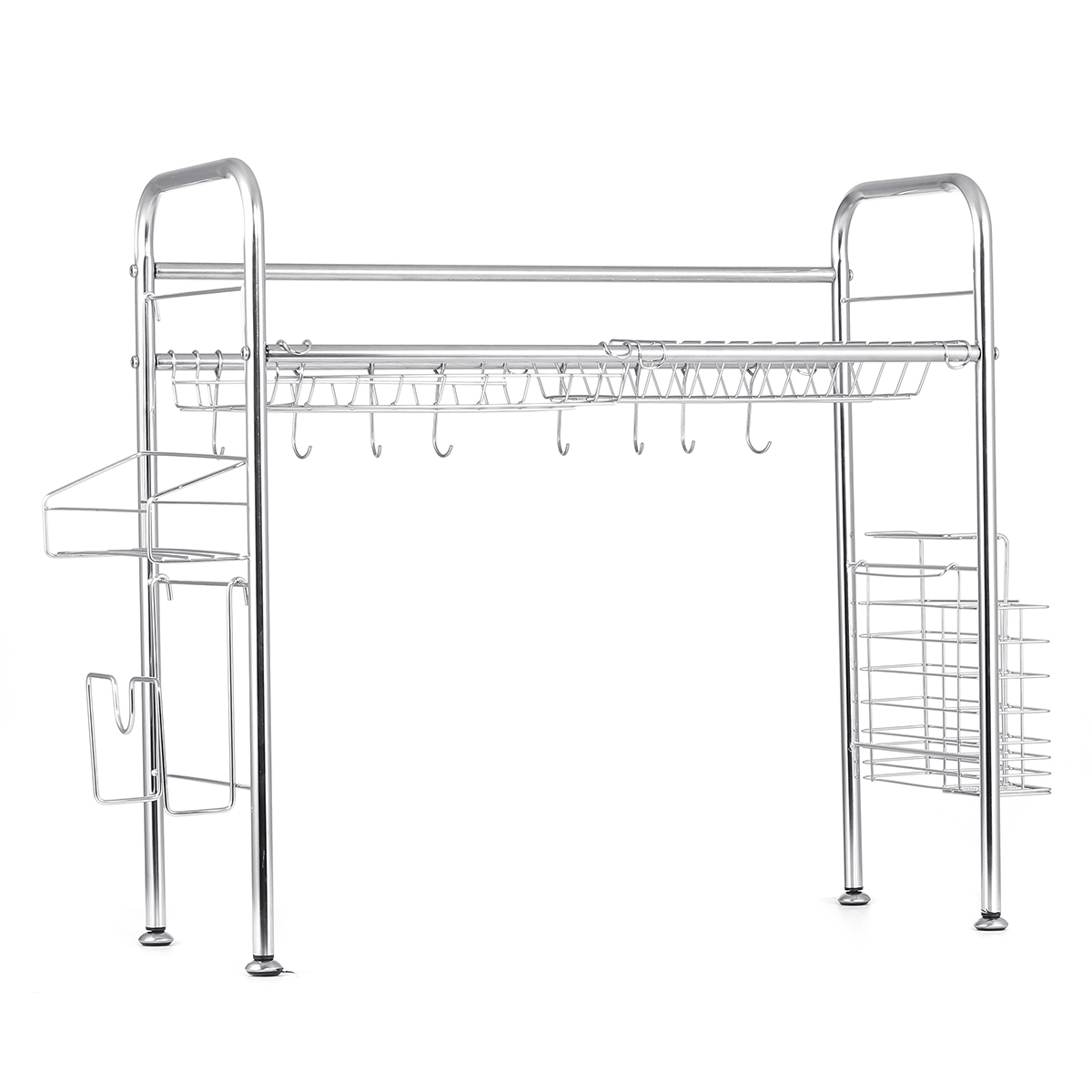 647484cm-Double-Layer-Stainless-Steel-Rack-Shelf-Storage-for-Kitchen-Dishes-Arrangement-1671407-3