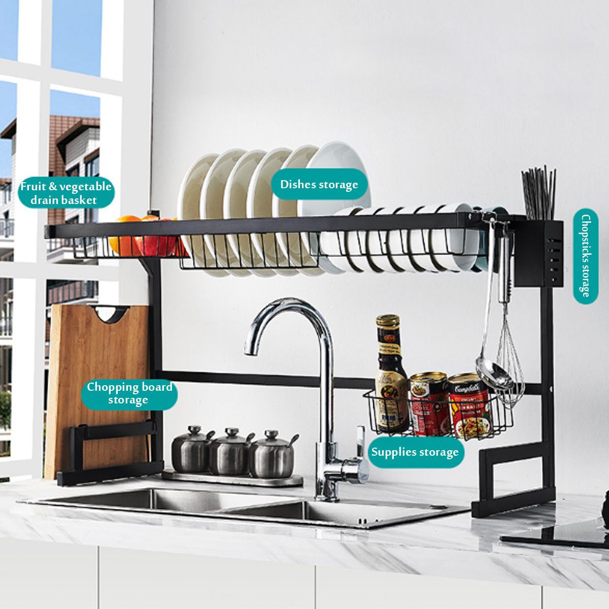 6585CM-Dish-Drying-Rack-Organizer-Over-Sink-Kitchen-Draining-Storage-Holder-Drain-Rack-1747067-2