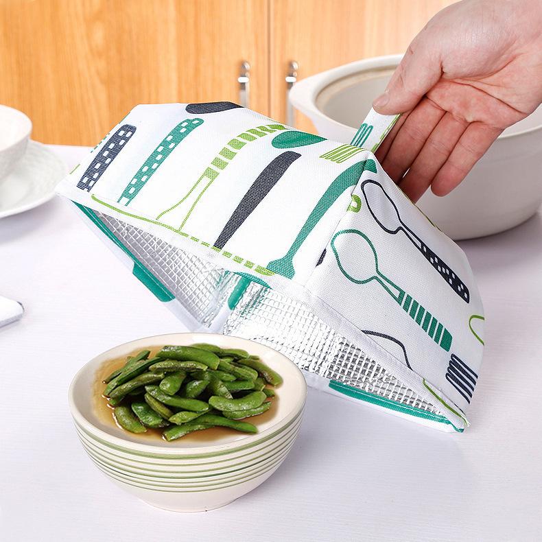 Aluminum-Foil-Food-Cover-Foldable-Heat-Preservation-Insulation-Vegetable-Dishes-Table-Dust-Cover-Kit-1484056-8