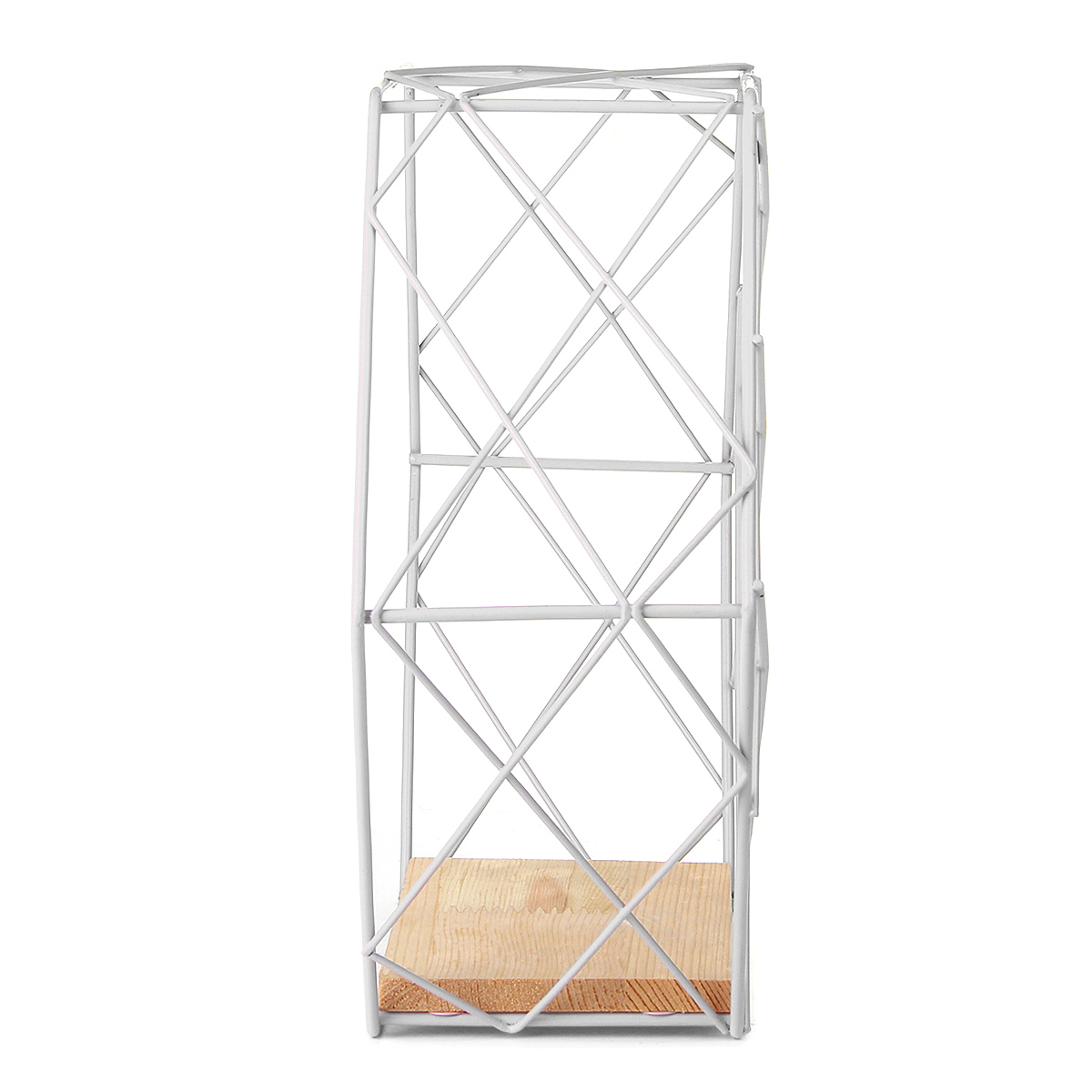 DIY-Wall-mounted-Display-Shelf-Rack-Floating-Storage-Iron-Wood-Organizer-1661425-2
