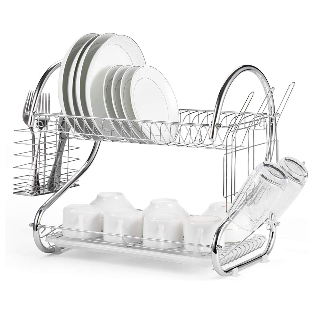 Dish-Drying-Rack-2-Tier-Dish-Rack-with-Utensil-Holder-Cup-Holder-and-Dish-Drainer-for-Kitchen-Counte-1665917-2